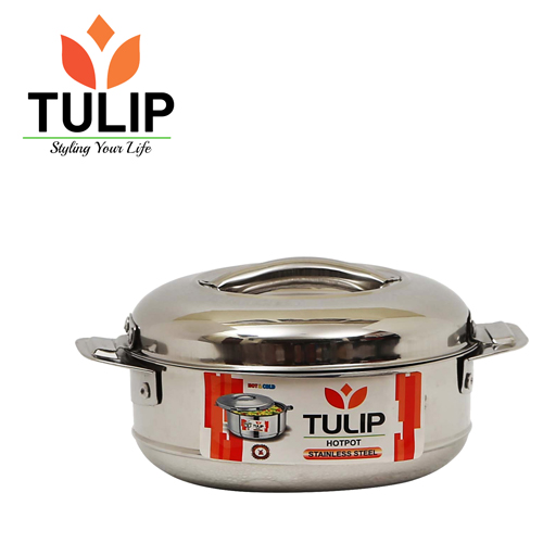 Tulip Aroma Steel Casserole / Hotpot / Hotcase with Lid - 10 Ltr
